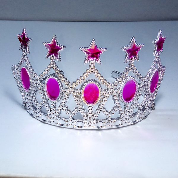 

cake decoration crown children birthday crowns headwear child multi colors five pointed star modeling hair ornament 2 5zj l1