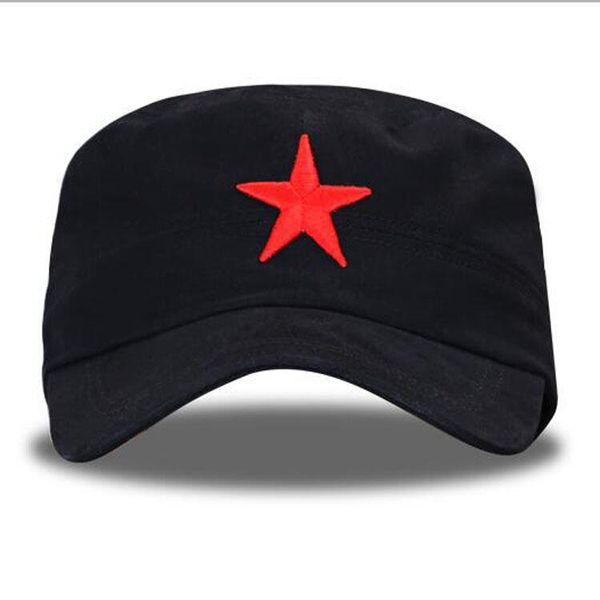 

2018 новые мужчины военные шляпы женщины хлопок плоский топ классический папа пять звездных планас оборованные зимние шляпы для мужчин снимо, Black;white