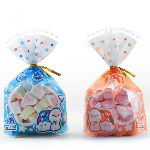 

gift wrap 50 pcs cute party chocolate sweet popcorn candy bag with twist ties cookie for wedding birthday favors