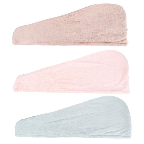 

3pcs practical hair drying cap hair dry wraps dry cap for female