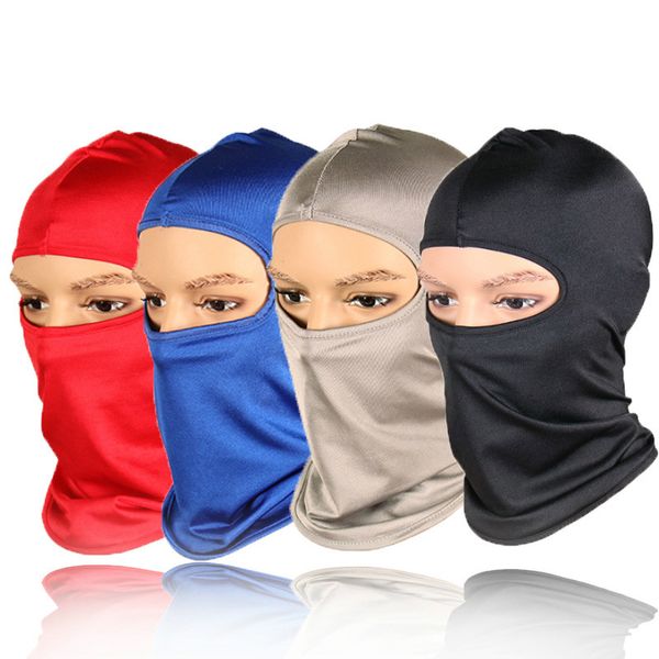 

fast shipping outdoor cycling face masks dustproof cs mask windproof and breathable sports bike anti-sai head cover lycra fabric q0103, Black