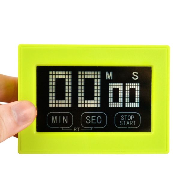 

touch screen kitchen timer large lcd digital display contactor countdown cooking tomato egg wall deskelectronic alarm clock f wmtorh
