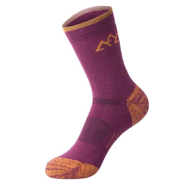 

sports socks 1pair outdoor women professional sport knee-high funny for girls quick-drying breathable hiking woolen, Black