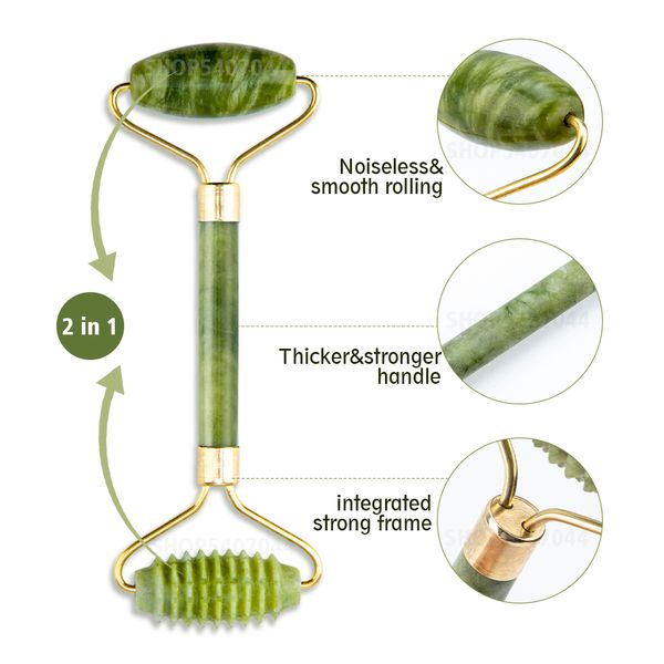 

new jade roller massager for face skin care gouache scraper lift beauty tools body back eye chin stone facial slimming