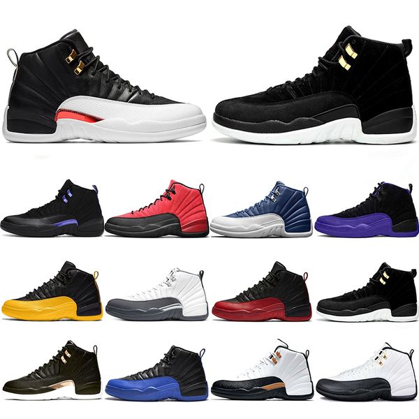 

jumpman men basketball shoes 12 chaussures 12s dark concord reverse flu game court purple game royal mens trainers sport sneakers