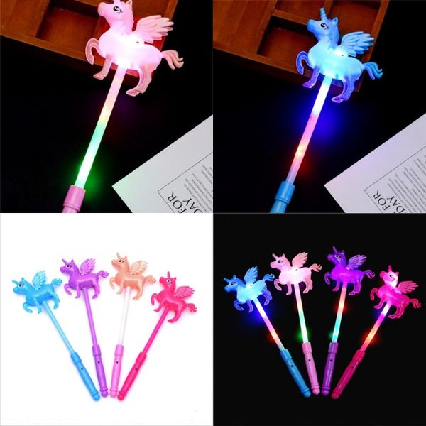 

unicorn flash led light up wand glow sticks kids toys for holiday concert christmas party xmas gift birthday 1 68cx uu