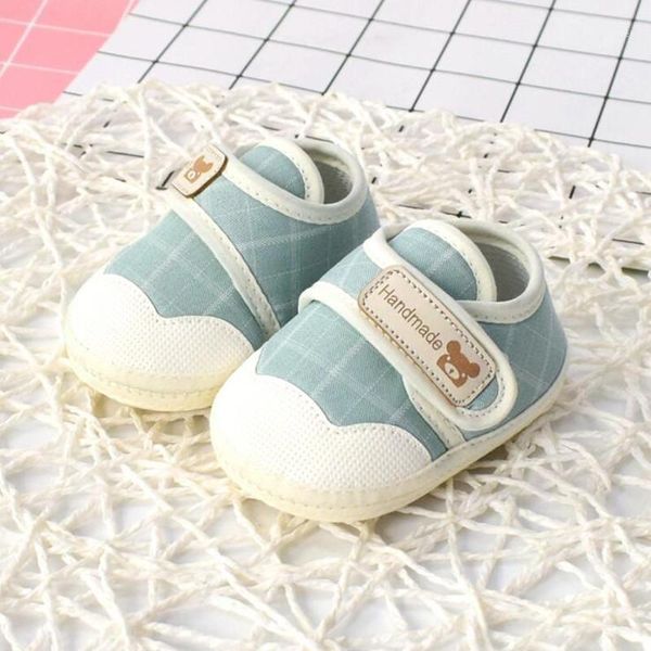 Primeiro Walkers Marca Baby Boy Shoes Infantil Tenis Born Calçado Anti-Skip Suave Sole Sneakers Sapatilhas Passo Presente de Batening