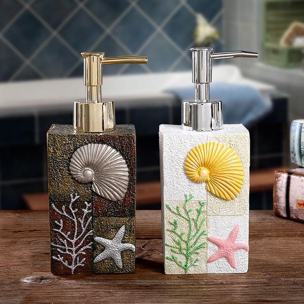 

bath accessory set hand sanitizer bottle creative embossed resin lotion soap dispenser mediterranean retro el press dispensing empty