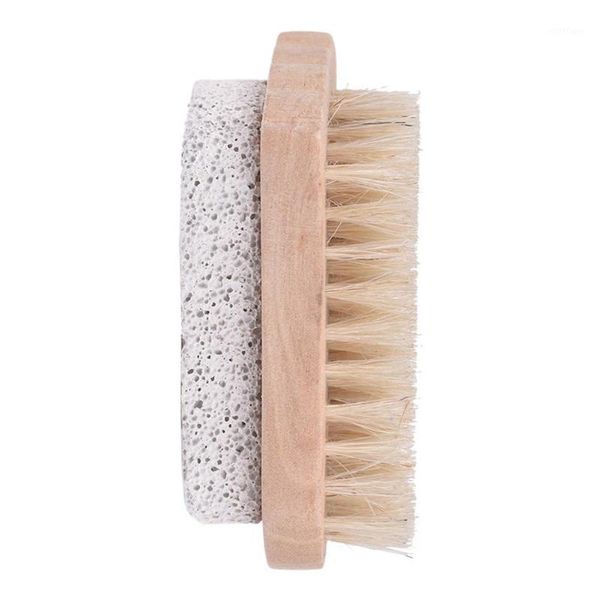 

adeeing shape double sided pumice brush for spa cleaning massage1