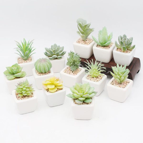 

decorative flowers & wreaths idyllic wind simulation succulent bonsai candidaceae fake potted decoration flower green plant pendulum