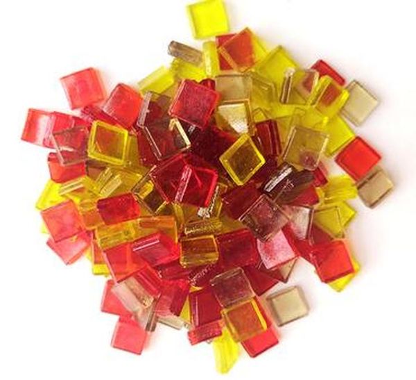 

200 шт. смешанные цветные стеклянные мозаики настенные плитки квадратные прозрачные зеркальные плитки для diy ремесел мозаика изготовление п