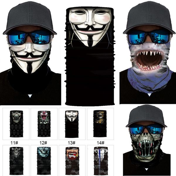 

factory halloween skeleton face mask scarf joker headband balaclavas skull masquerade masks for ski motorcycle cycling f