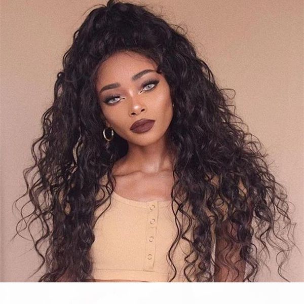 

curly human hair wigs 150 density lace wig pre plucked lace front human hair wigs 13x4 remy lace frontal wigs for black women, Black;brown