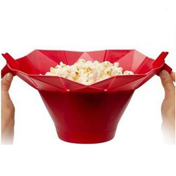 

popcorn maker 2021 diy silicone microwave homemade delicious bowl baking tools kitchen bakingwares bucket1