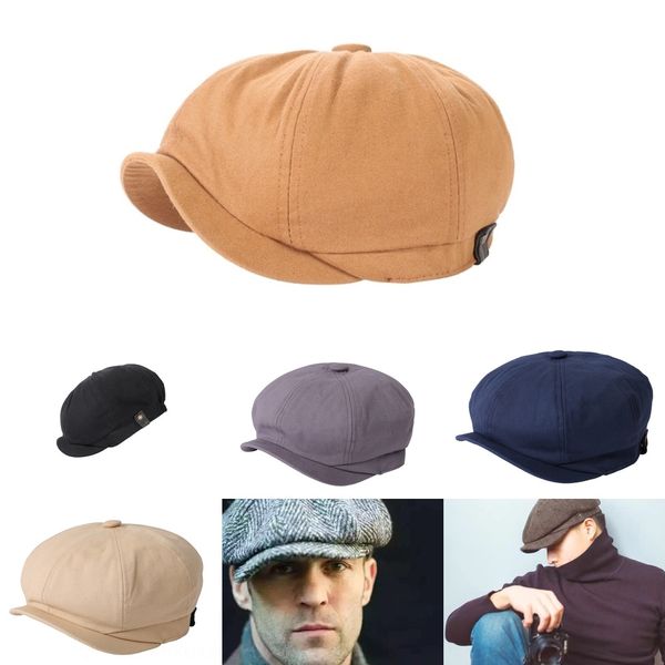 

mlzw chic solid color warm winter girl woolen beret hats french artist caps hat ski beanie fashion 13 round hat accessories colors, Blue;gray