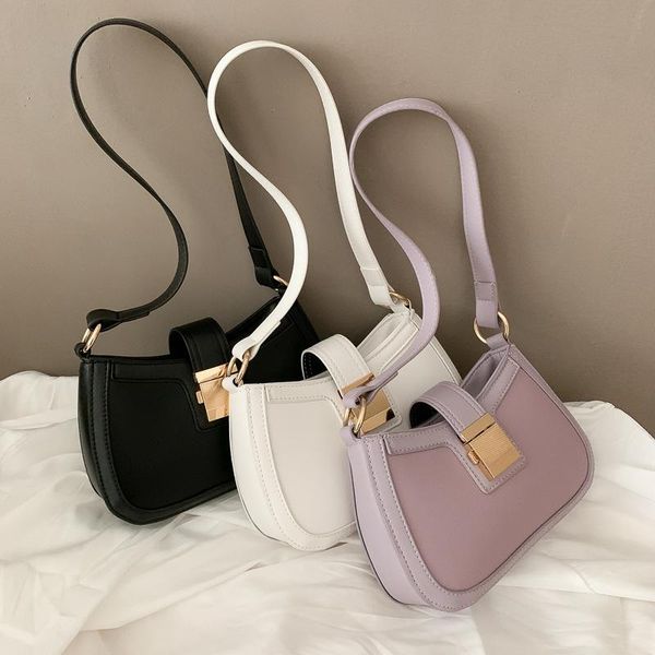 

cross body women's shoulder bag trend fashion underarm woman pu saddle bags ladies handbags