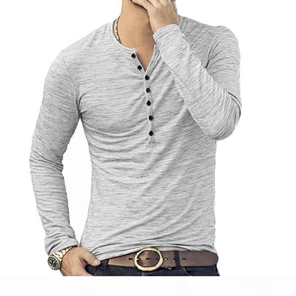 

shokotano men's henley shirt long sleeve stylish slim fit tee button collar casual t-shirt men outwears popular design tee, White;black