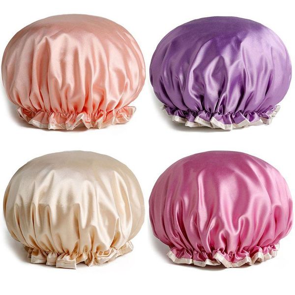 

shower caps kids cap bathroom waterproof kitchen smoke-proof hat