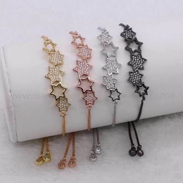 

charm bracelets stars bracelet adjustable party dress up bangle mix color metal gems jewelry fashion 2021, Golden;silver
