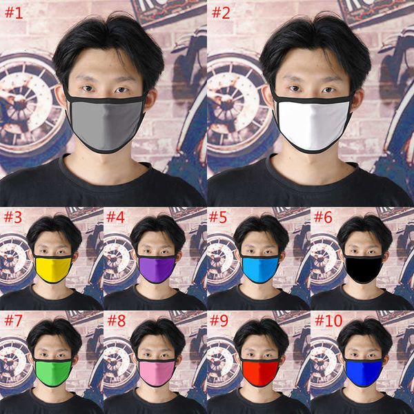

10 solid color blank cloth can be customized dust and smog mask summer breathable material xd23575