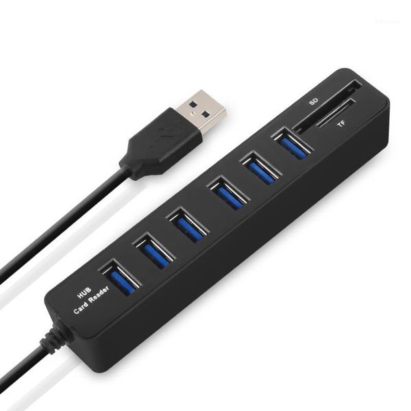 

hubs usb hub 3.0 multi splitter 2.0 micro 3 3/6 poorten tf sd kaartlezer hab voor pc computer accessoires1