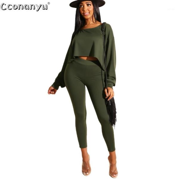 

two piece dress women set slash neck pullover casual loose clothes and long pant mujer1, White