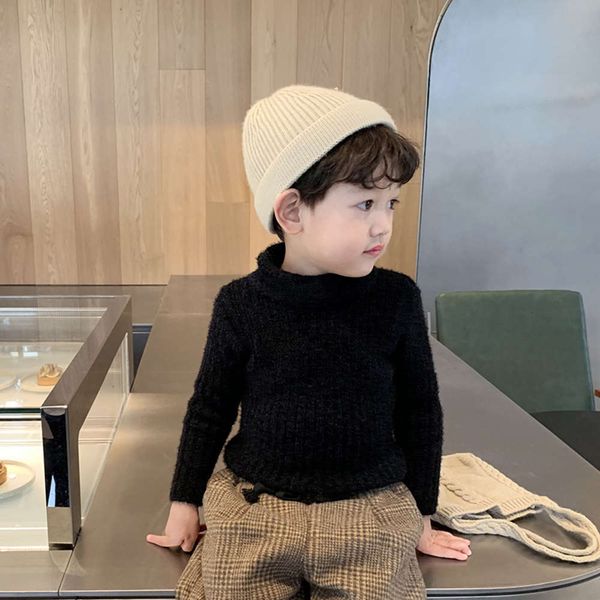 

half high neck thickened yangqi baby's 2020 new boys' sweater children's autumn and winter et korean version xtau0k9k, Blue