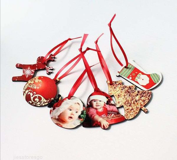 

square shape ornaments snow christmas sublimation decorations round mdf transfer printing blank coaster mu7wgs