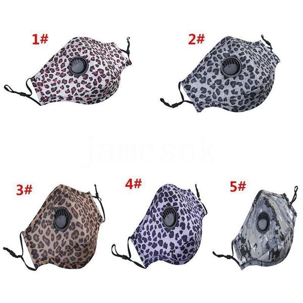 

washable leopard valve face mask protective anti masks dda121 breathable outdoor anti face fog cror# dust cyling washable leopard mask bqnj