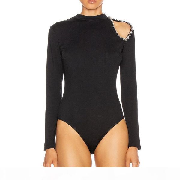 

european and american baroque style latest deep v-neck printed long sleeve jumpsuit, Black;white