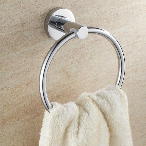 

горячие продажи бесплатная доставка ванная комната держатель полотенца из нержавеющей стали настенный круглый полотенце кольца полотенце веш