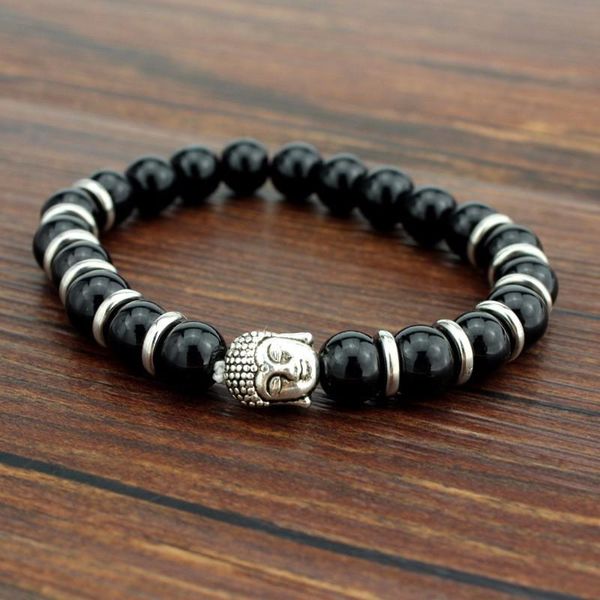 

tiger eye natural stone bead buddha bracelets for women and men buddha lava yoga energy black bracelet pulseras mujer wmtlmw