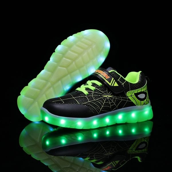 Детские светодиодные USB светящиеся освещенные теннисные туфли для малыша ребёнок девочка дети детей светящиеся кроссовки детей мальчики девушки спортивные туфли 201130