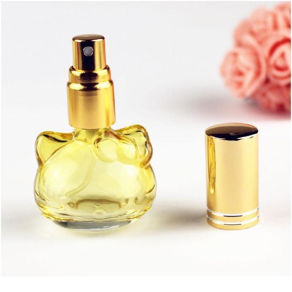

20pcs 10ml perfume glass bottle cat shaped empty refillable glass spray bottles cosmetic atomizer travel scent packagin qylchv