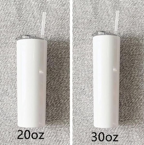 

30oz sublimation stainless steel skinny tumblers diy car cups thermal transfer printing coffee beer mugs water bottle a10