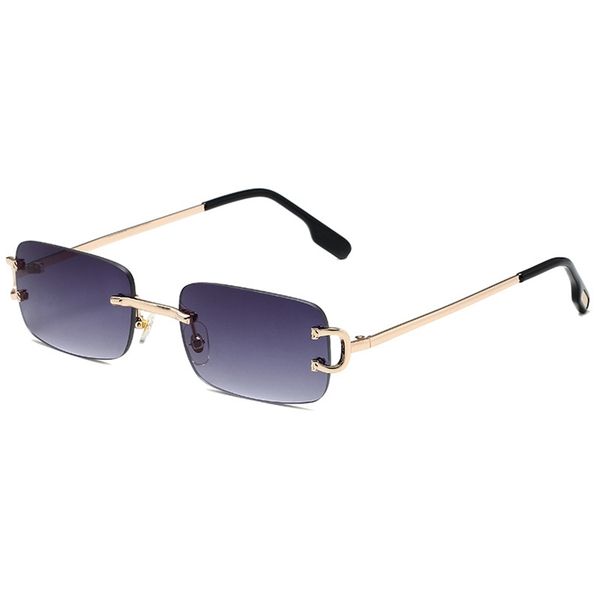 

2022 cut edge frameless ocean film sunglasses street ssunglasses personality net red versatile glasses factory wholesale, White;black