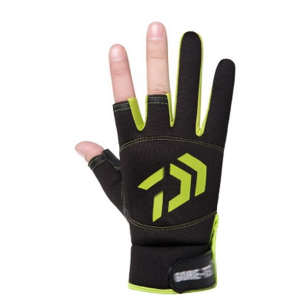 

fly fishing gloves outdoor 3 fingers cut glove woterproof fishing accessories outdoor hiking angling sbr gloves wmtbcl