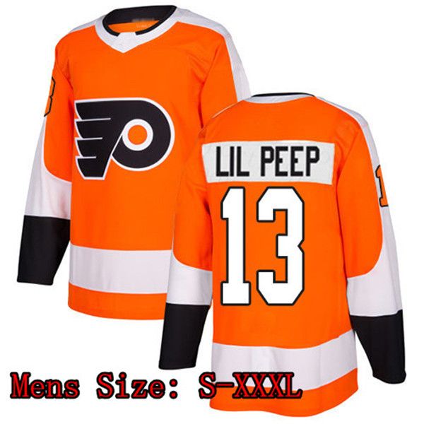 

28 claude giroux men's philadelphia flyers #13 lil peep fashion star hockey jersey customize orange black white women youth jerseys