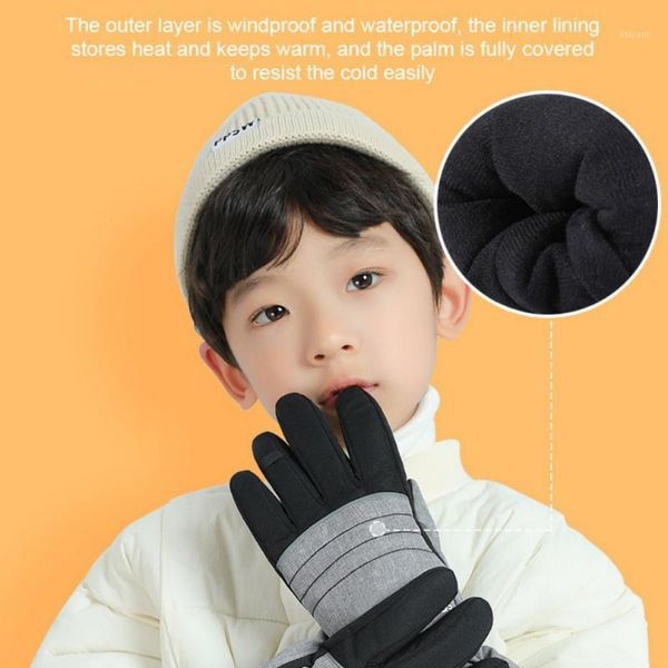 

ski gloves kids winter & snow waterproof for children's warm est1