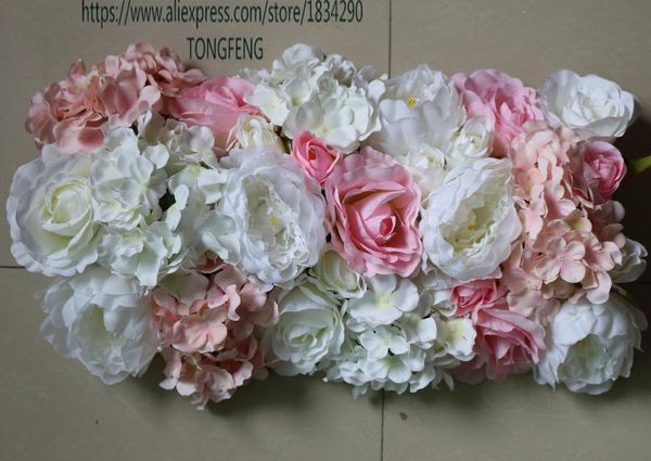 

decorative flowers & wreaths 10pcs/lot wedding decoration artificial silk row corners pavilion props arches tongfeng