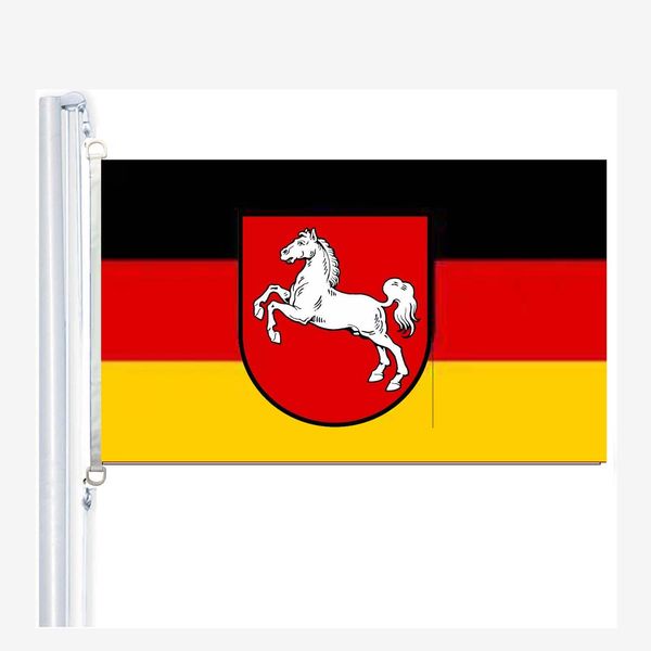 

niedersachsen state flags 90 x 150 cm, 100 % polyester, digitaldruck