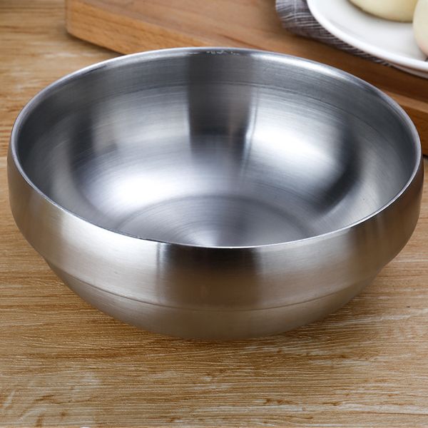 

stainless steel bowl thickening plated gold color anti fall rice bowls household child prevent scalding tableware 18 9ym2 l1