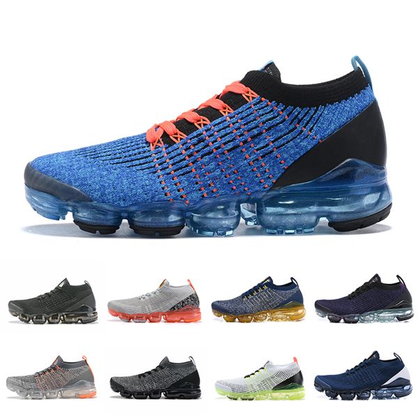 

new running shoes classic fly 3.0 knit flagship shoes men&women triple white black grey knitting trainers designer sneakers 36-45, White;red