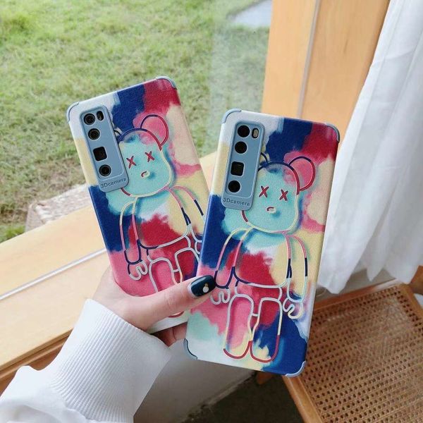 

cartoon violence bear for 12 mobile phone case vip 12promax lamb 6 / 6s relief 7g / 8g frosted xr soft case vip 11pro tide 8plus4fre