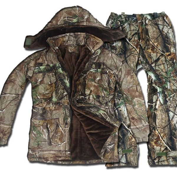 

5 pc waterproof bionics camouflage cotton suits tactical jackets outdoor hunting clothing sniper multicam sets, Camo