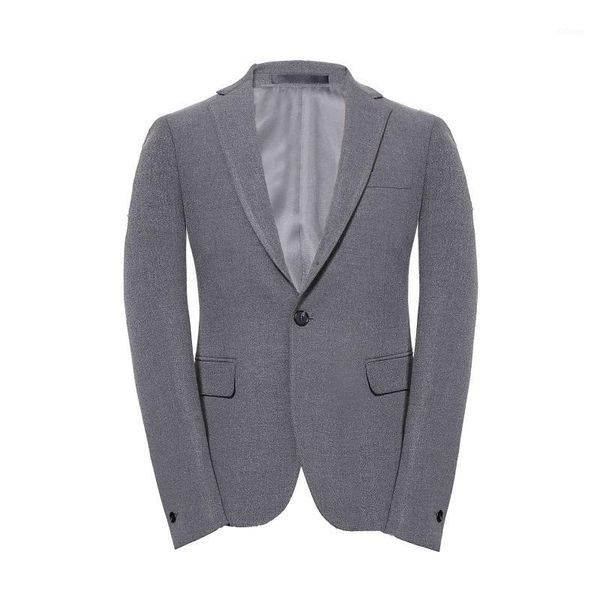 

suit jacket solid color one-piece business men wedding slim fit1, White;black