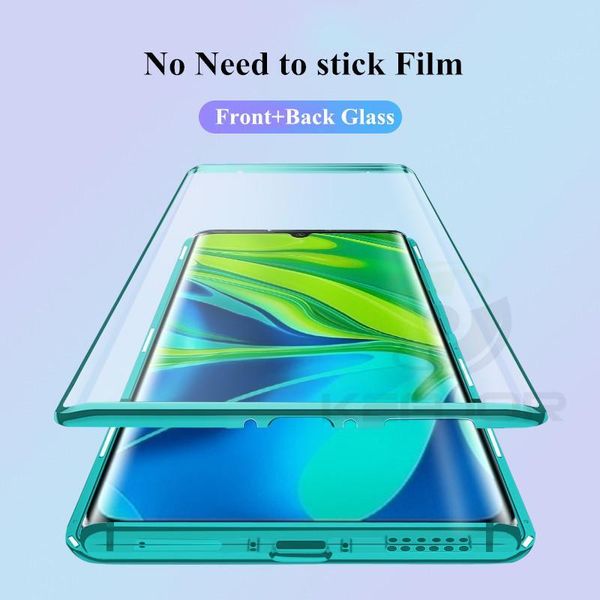 

магнитный чехол для xiaomi redmi note 9 pro case dual закаленное стекло крышки 360 полный защитный бампер для redmi note 9s h jllbru