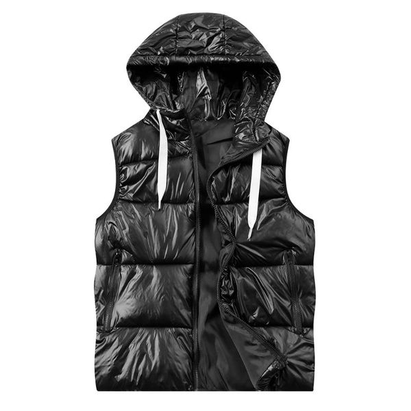 

fashion mens jacket sleeveless vest spring thermal soft vests casual coats male cotton men's vest men thicken waistcoat, Black;white