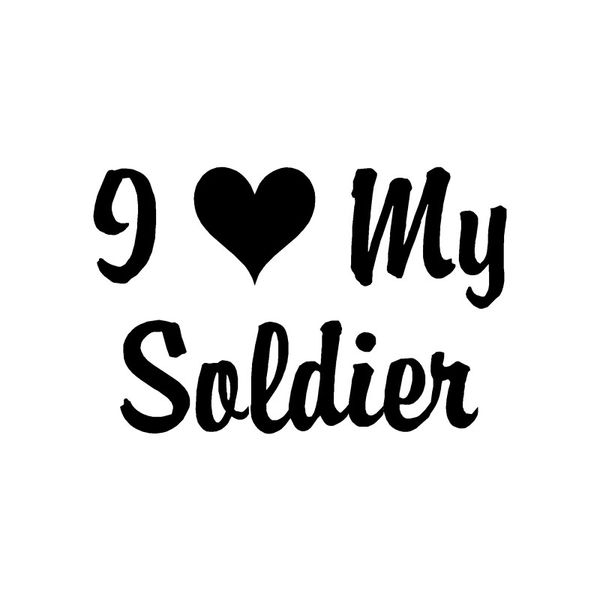 

15.5cm*9.9cm i love my soldier vinyl motorcycle car-styling car sticker decal c15-2849