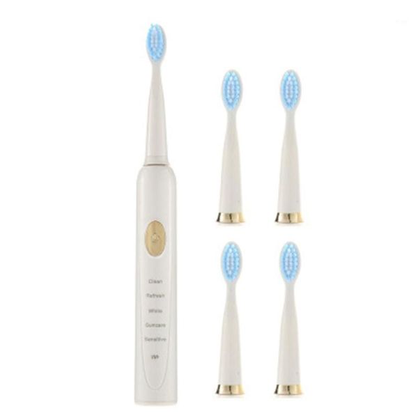

smart electric toothbrush ipx7 waterproof rechargeable sonic soft and wire bristle toothbrush1